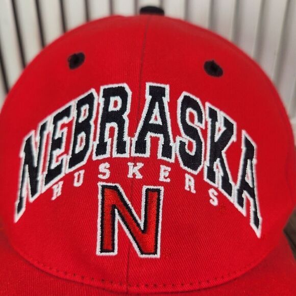 Nebraska Corn Huskers Hat Cap Strap Back Red College Sports Men Twins Enterprise - Picture 3 of 11